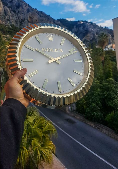 rolex wall clock vintage|60s Rolex wall clock.